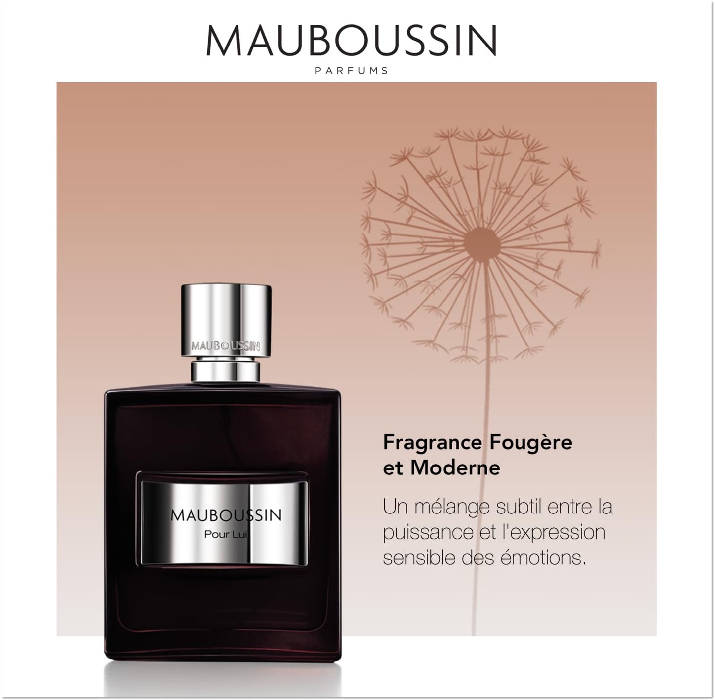 Mauboussin - Pour Lui 100ml (3.3 Fl Oz) - Eau de Parfum for Men - Fern & Modern Scents