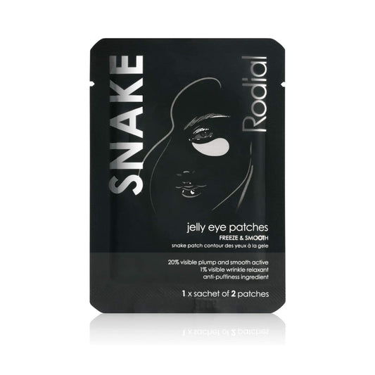 Rodial Snake Jelly Eye Patches (1 Sachet), Rejuvenate and Firm, Anti-Puffiness Formula for Under Eyes, Firming and Smoothing Effect, Botanical Extracts for Improving Skin Elasticity