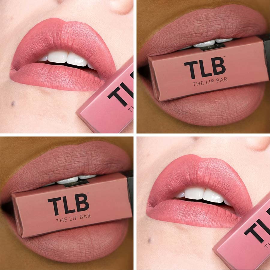 The Lip Bar Vegan Liquid Matte Lipstick, High Pigment Color & Long-Lasting with 8-12 Hours of Wear, Curlfriend - Mauve Pink