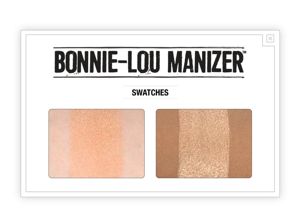 theBalm Bonnie-Lou Manizer Highlighter & Shadow, Highly Pigmented, Gilded Highlighter