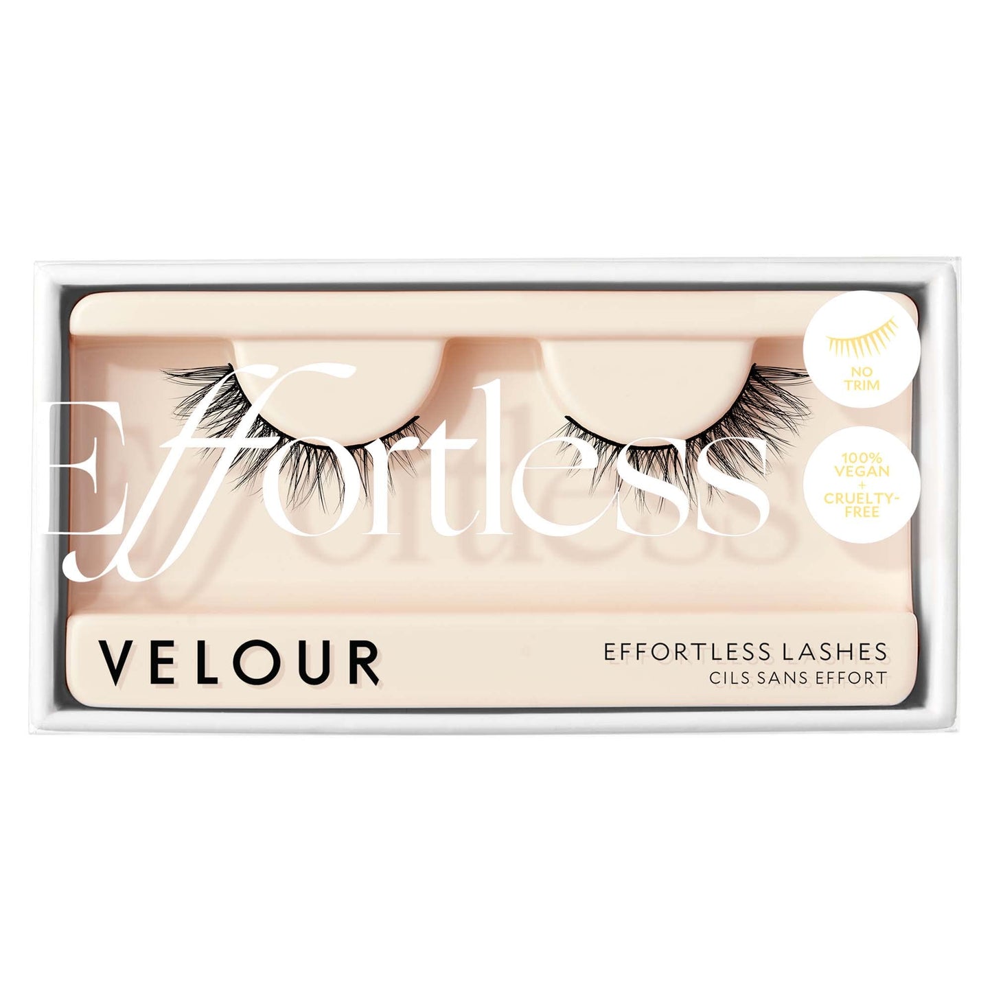 Velour Effortless Lashes - Natural-Looking False Eyelashes - Fluffy & Lightweight No-Trim Lashes – Reusable Fake Lashes All Eye Shapes - Vegan & Cruelty-Free – Lash Glue not Included (Mini Me)