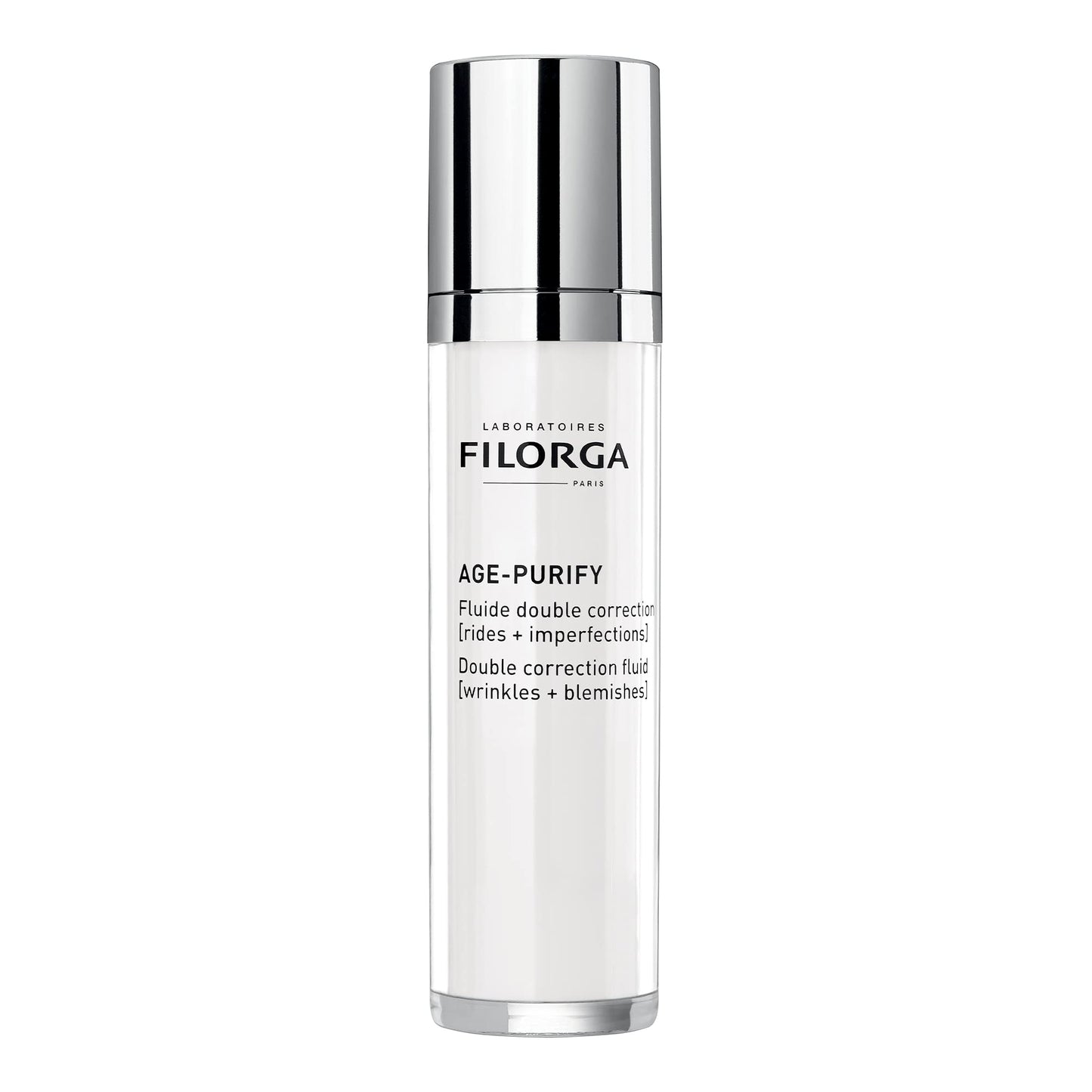 Filorga Age-Purify Double Correction Anti-Aging and Blemish Treatment Fluid, Reduces Pores, Dark Spots, Blackheads, and Skin Redness, 1.69 fl. oz.