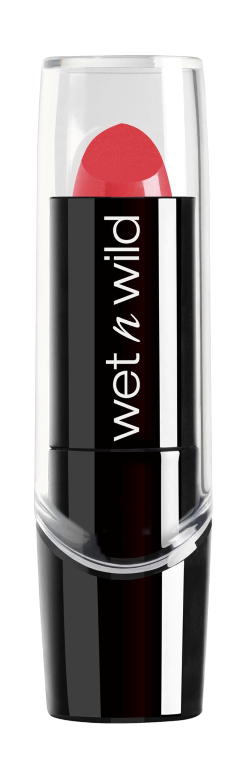 wet n wild Silk Finish Lipstick, Hydrating Rich Buildable Lip Color, Formulated with Vitamins A,E, & Macadamia for Ultimate Hydration, Cruelty-Free & Vegan - Hot Paris Pink