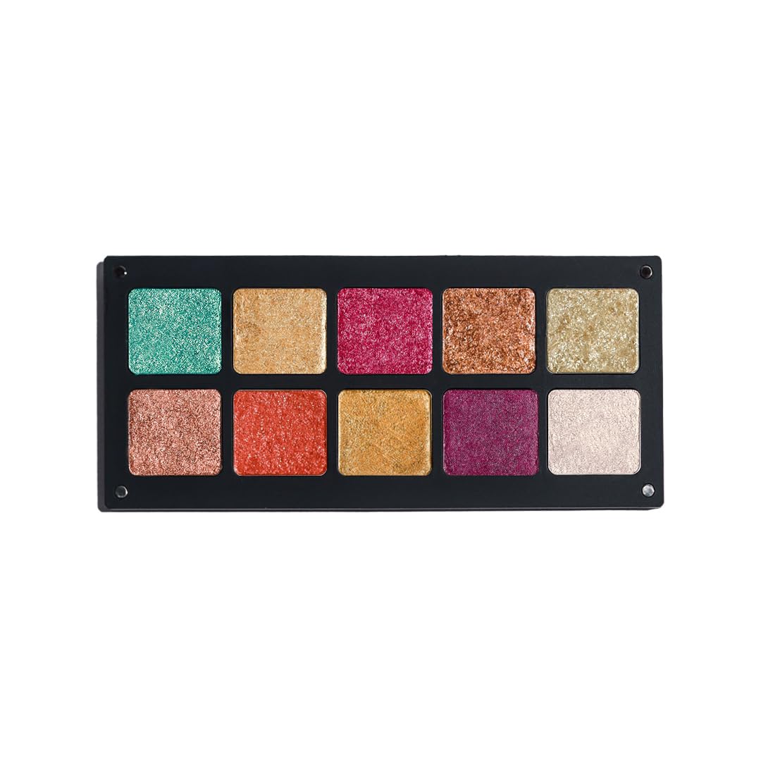 BIANCA MAKEUP Chromatic Eyeshadow Palette | 10 Vibrant Shades for Unlimited Creativity. (Chromatic 1)