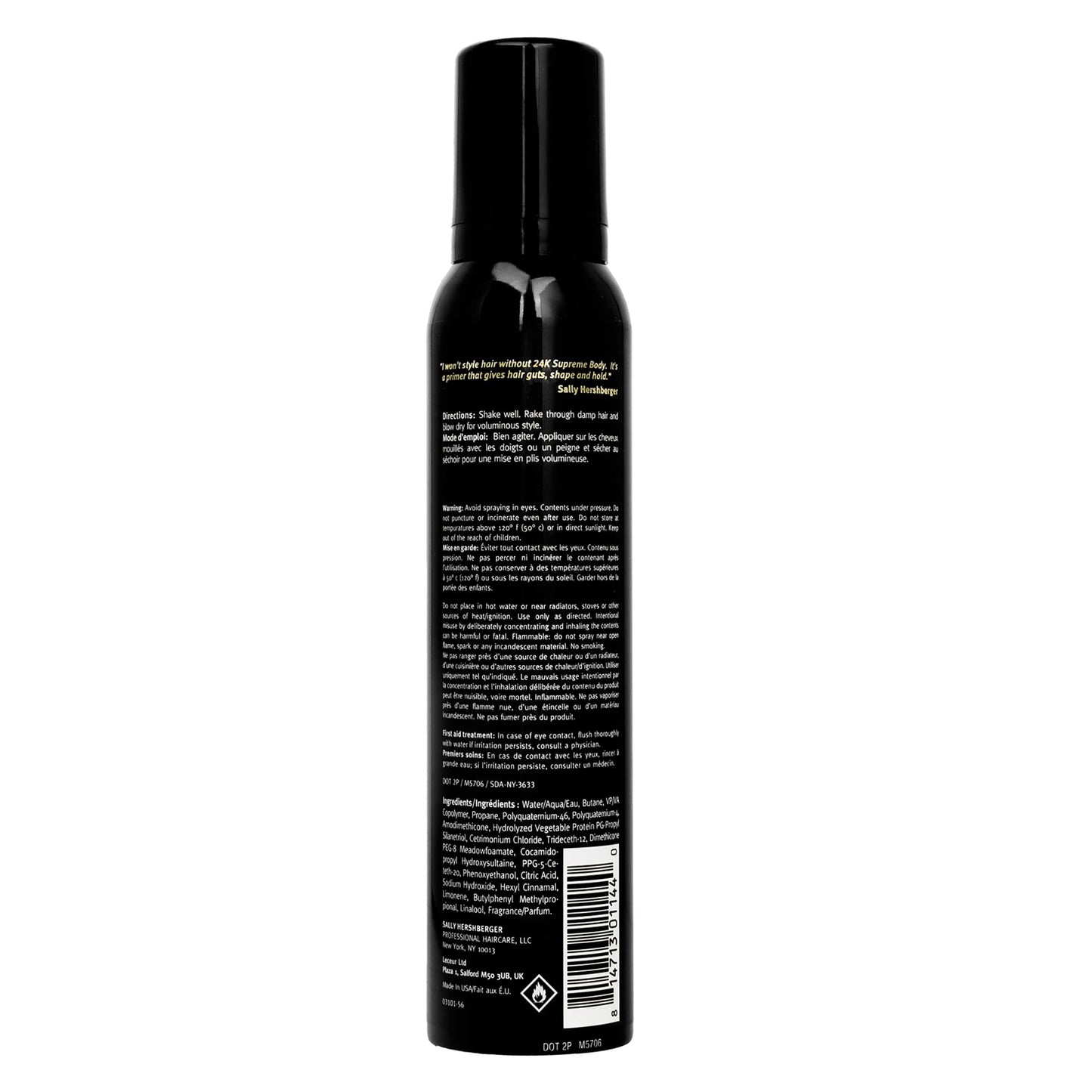 SALLY HERSHBERGER 24K Volume Duo - Root Envy Ultimate Root Boost, Supreme Body Volumizing Mousse - Heat-Protecting Root Spray for Medium to Fine Hair - Weightless Sculpting Foam - 2 pc