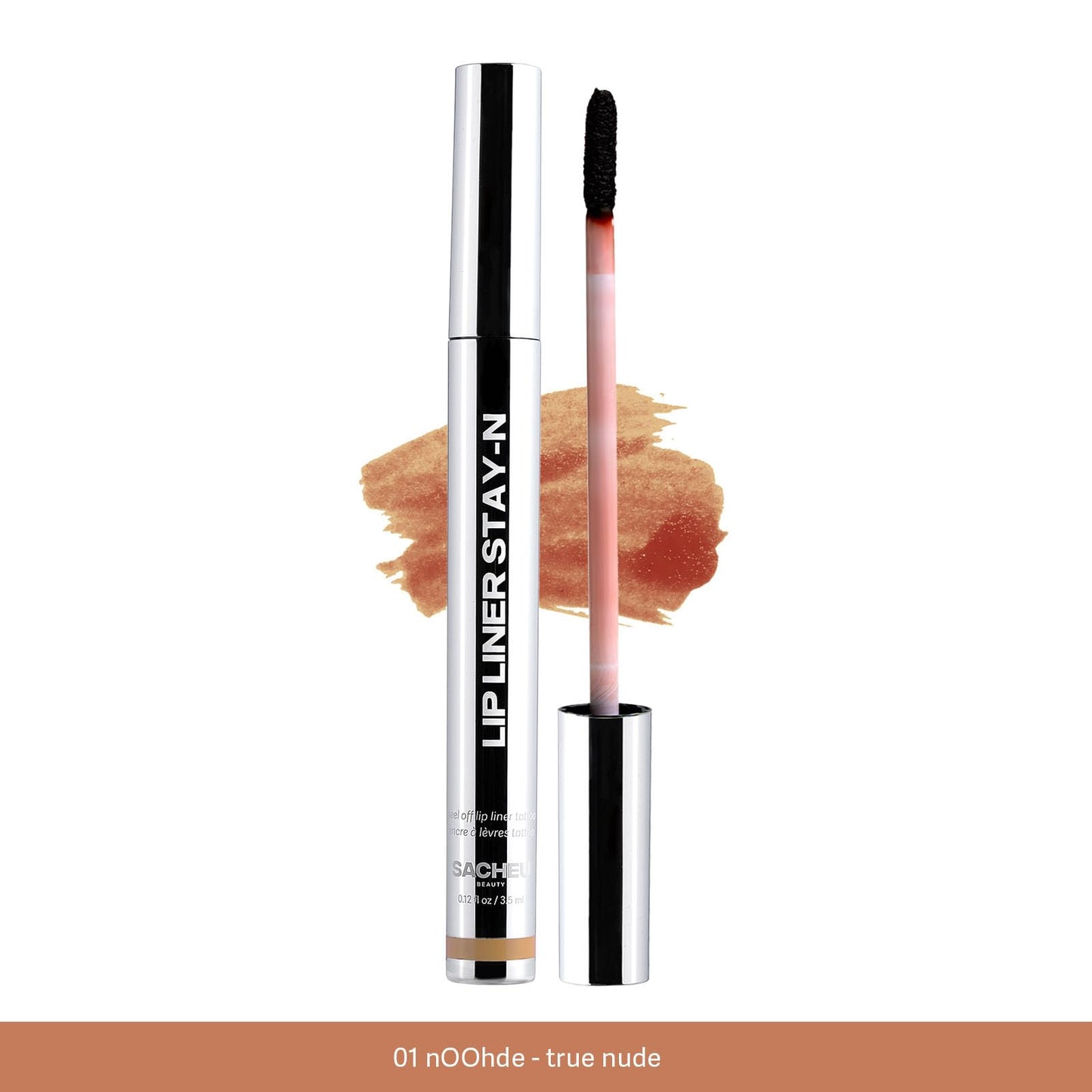 Sacheu Lip Liner Tattoo, Peel Off, Long Lasting, nOOHde, Infused with Hyaluronic Acid & Vitamin E