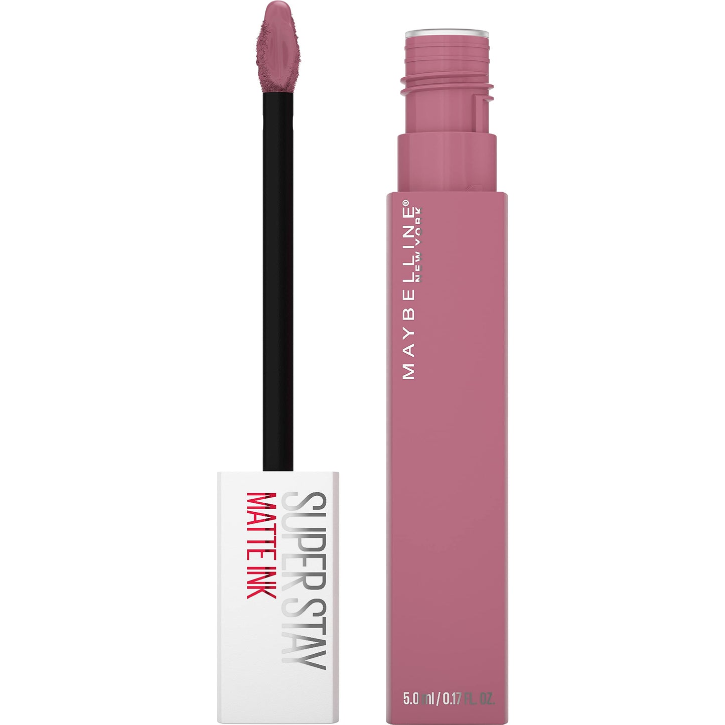 Maybelline Super Stay Matte Ink Liquid Lipstick Makeup, Long Lasting High Impact Color, Up to 16H Wear, Revolutionary, Light Mauve Pink, 1 Count