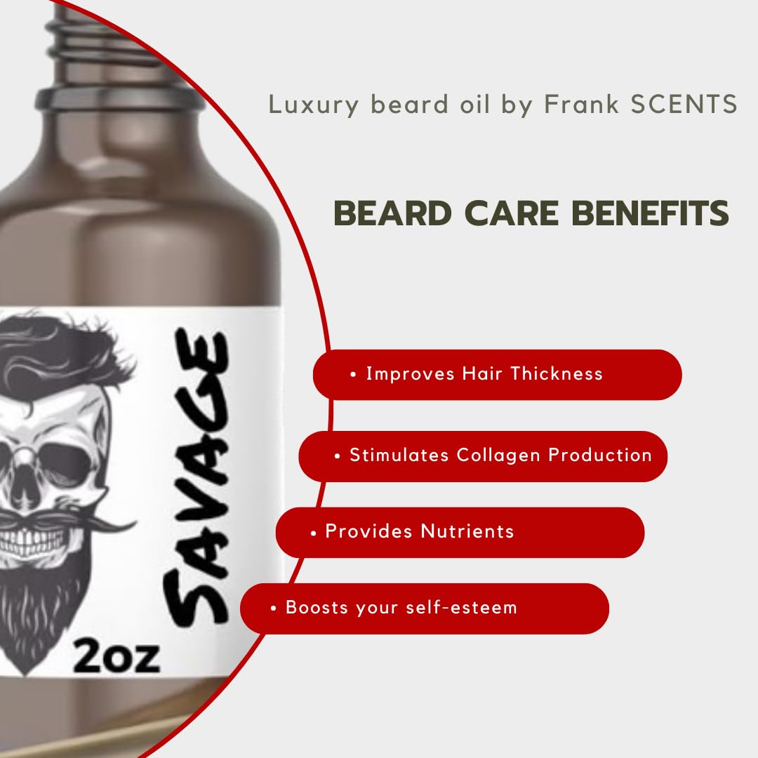 Frank SCENTS 12 Luxury Beard Oils in 1 bottle| Avntus,Erus,Tobacco Vanilla Inspired Designer Cologne Scented Beard Oil | 3-.33oz bottles =1oz Sample 3 Pack