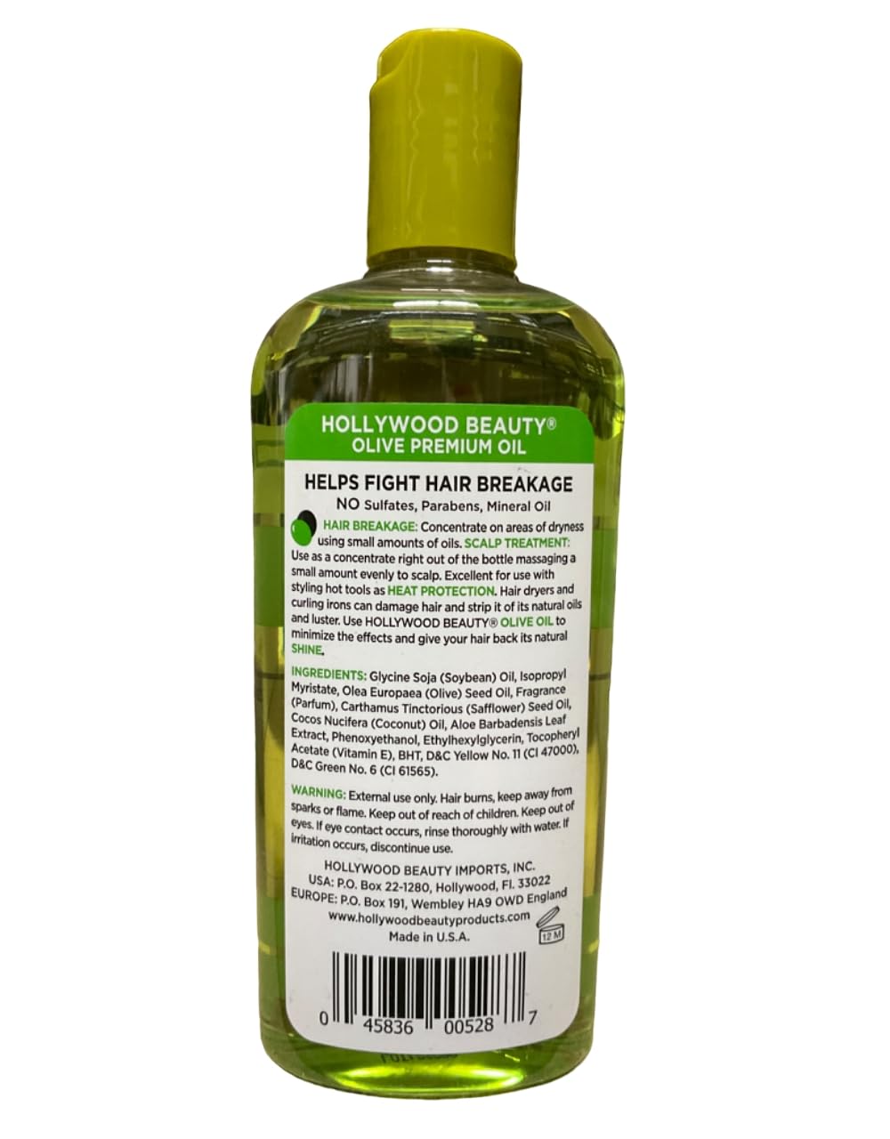 Hollywood Beauty Olive Oil ScalpTreatment, 8 oz (Pack of 2)