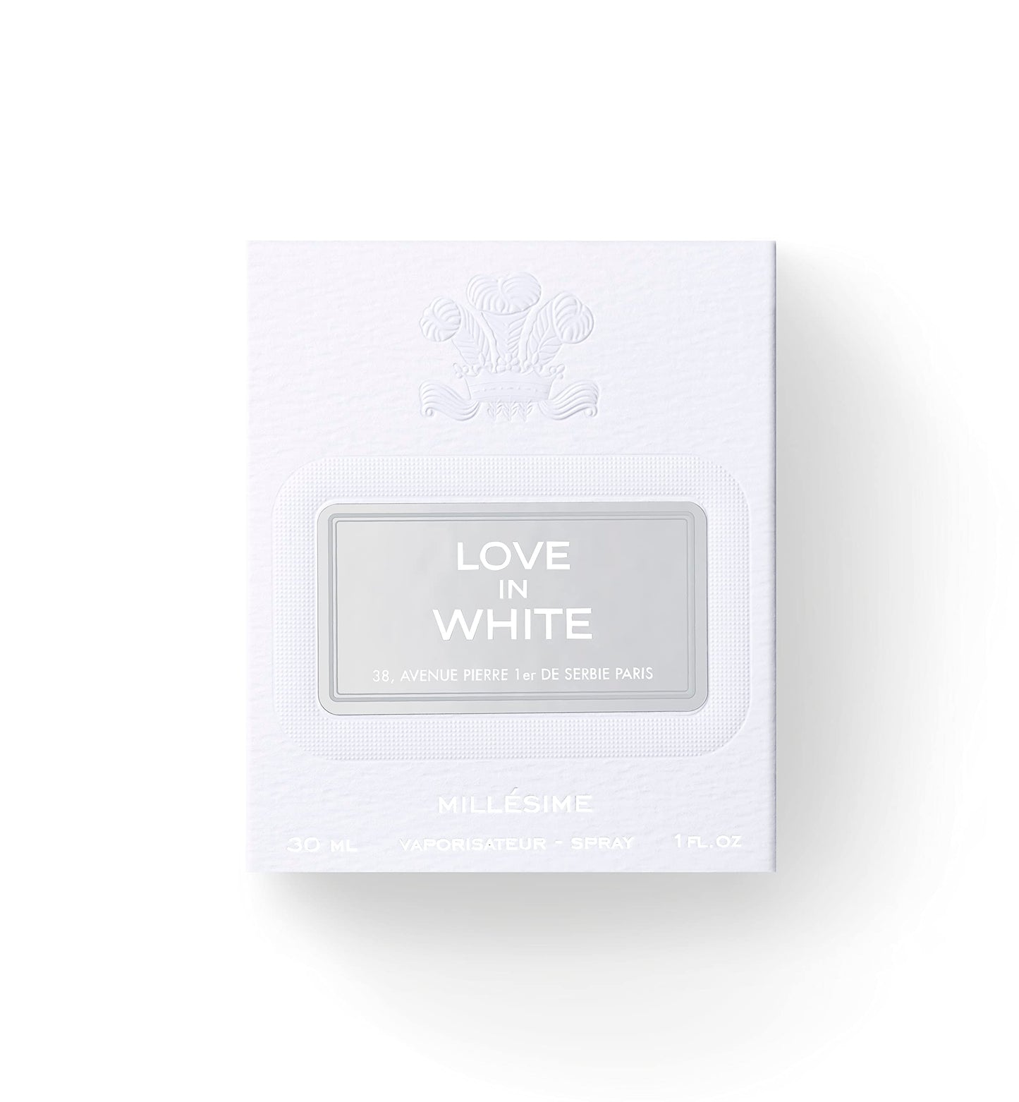 Creed Love in White, Luxury Perfume for Him & Her, Floral Fresh, Crisp & Green Fragrance, 30ML / 1 Fl Oz