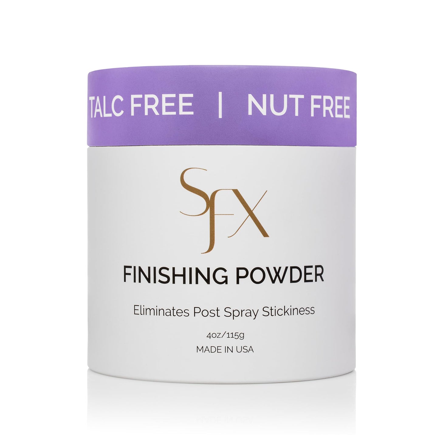 SunFX Post Spray Tan Translucent Finishing Powder | Talc Free | Sunless Tanning Setting Powder | Shimmer | (4.00 Ounce (Pack of 1), Lavender Haze)