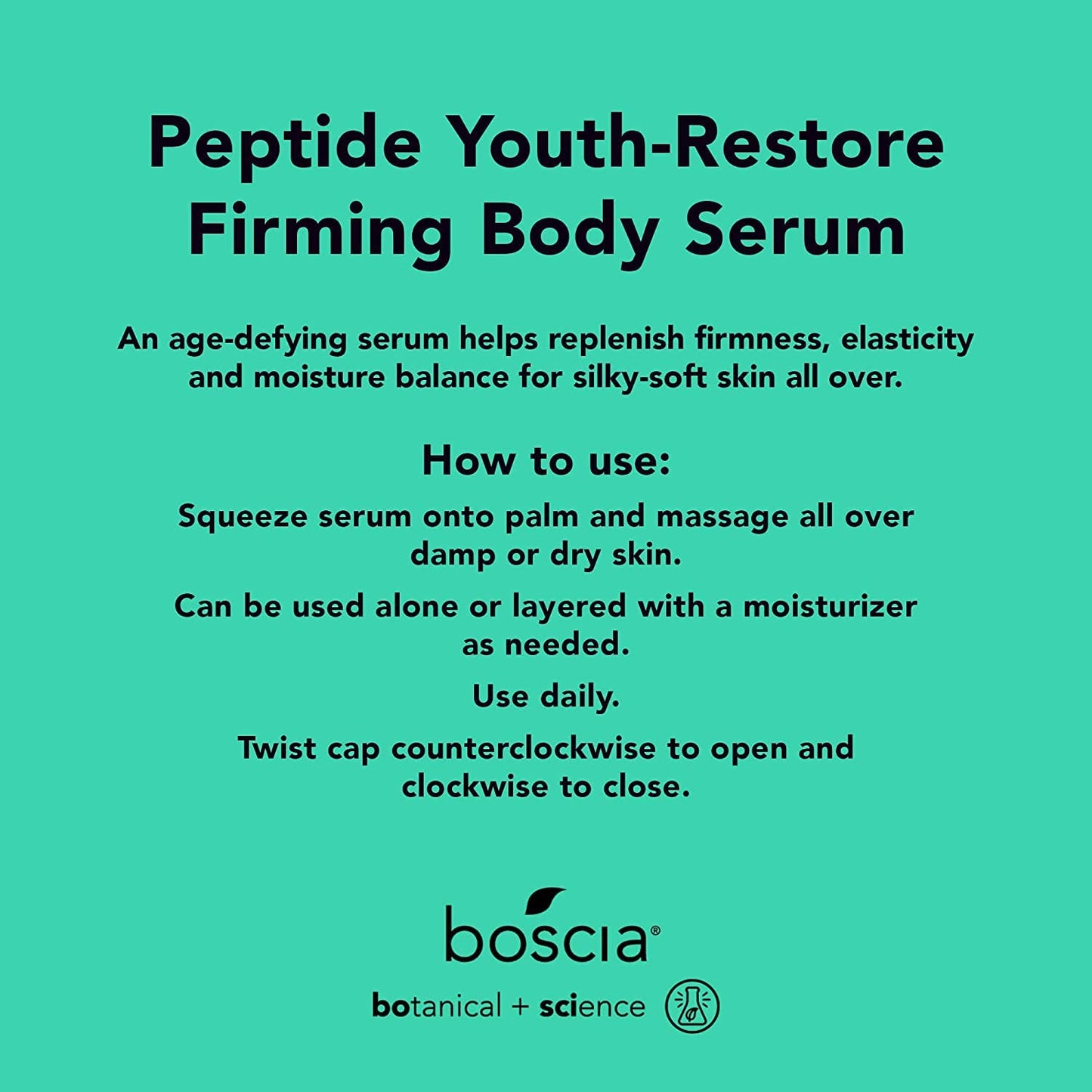 boscia Vegan Collagen Booster Serum and Peptide Youth-Restore Firming Body Serum - Vegan, Cruelty-Free, Natural & Clean Skin Care - Bundle