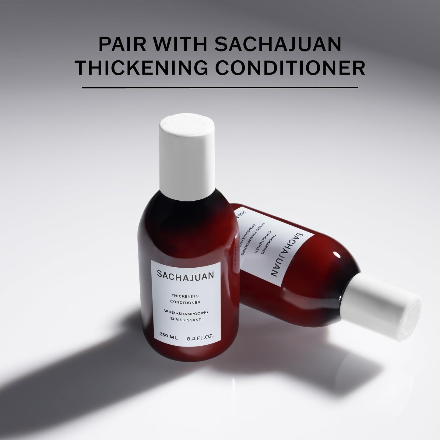 SACHAJUAN Thickening Hair Shampoo, Volumizing, Heat & UV Protectants, Shine & Smooth Volume, Paraben-Free, 3.4 fl oz