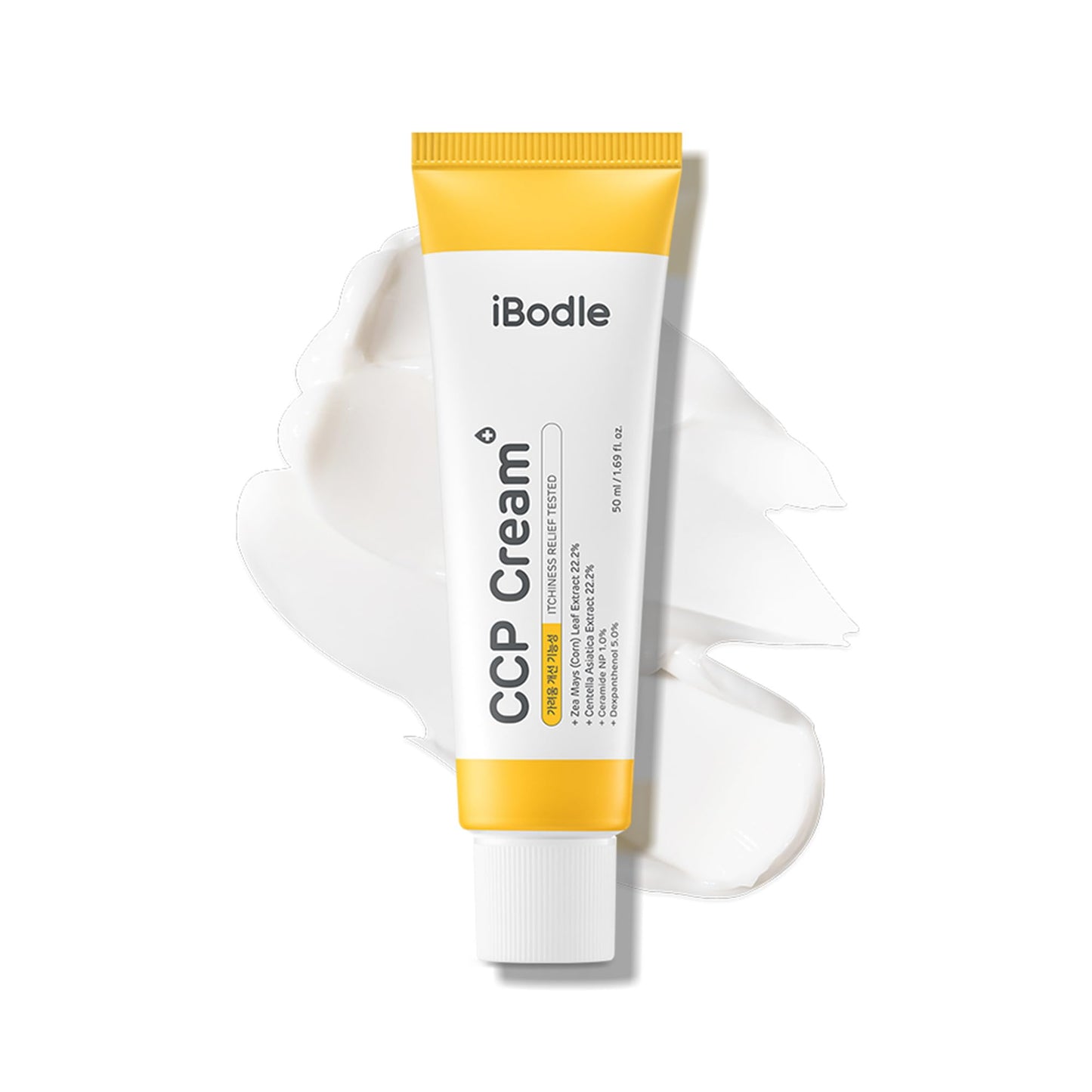 iBodle CCP Cream, Certified Korean Skin Care Cream-Relieves Itchiness & Restores Skin Barrier-Soothing Hydration for Sensitive, Dry Skin-Dermatologist Approved, Patented Ingredients 50ml/1.69 fl oz