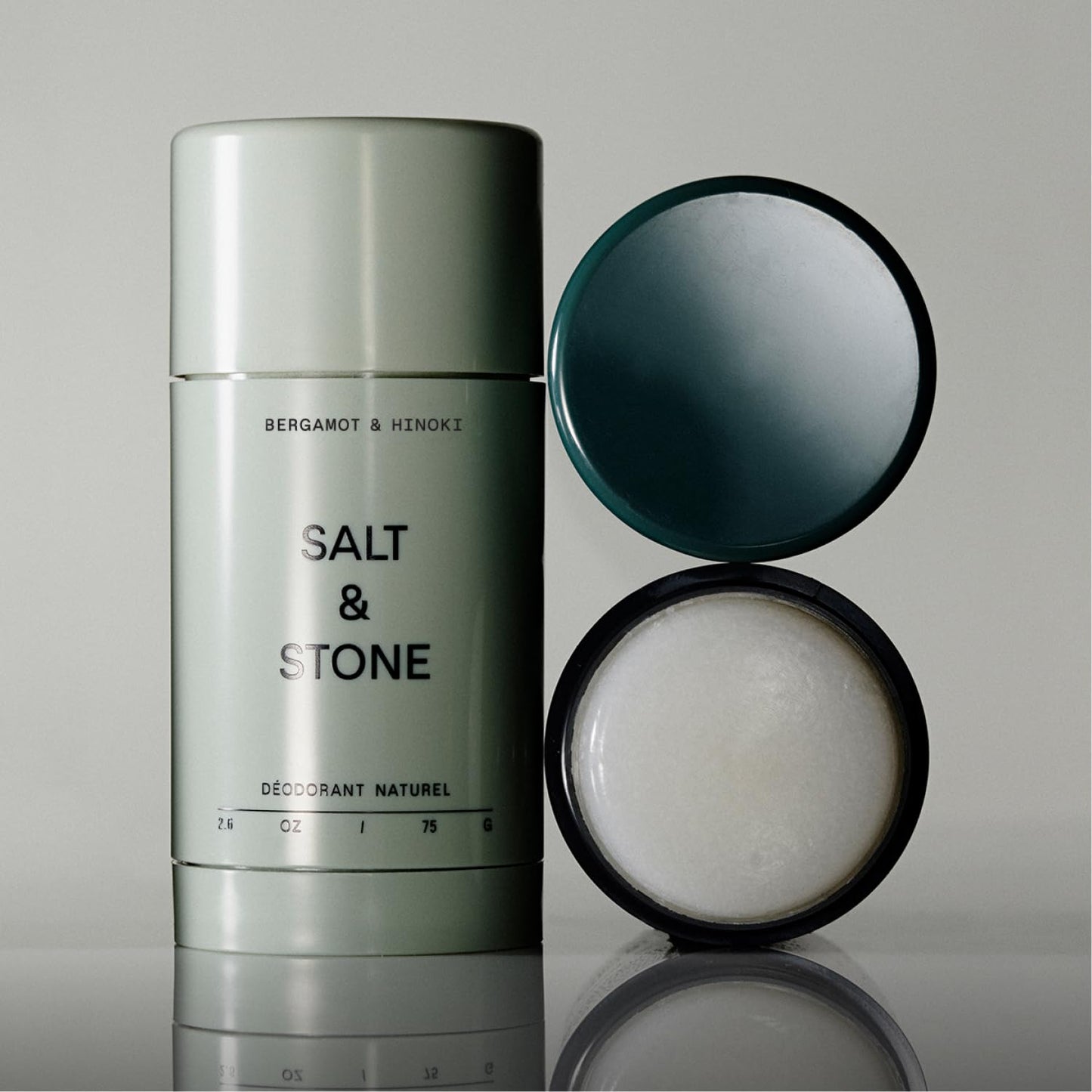 SALT & STONE Natural Aluminum-Free Deodorant with Bergamot & Hinoki - For Men & Women