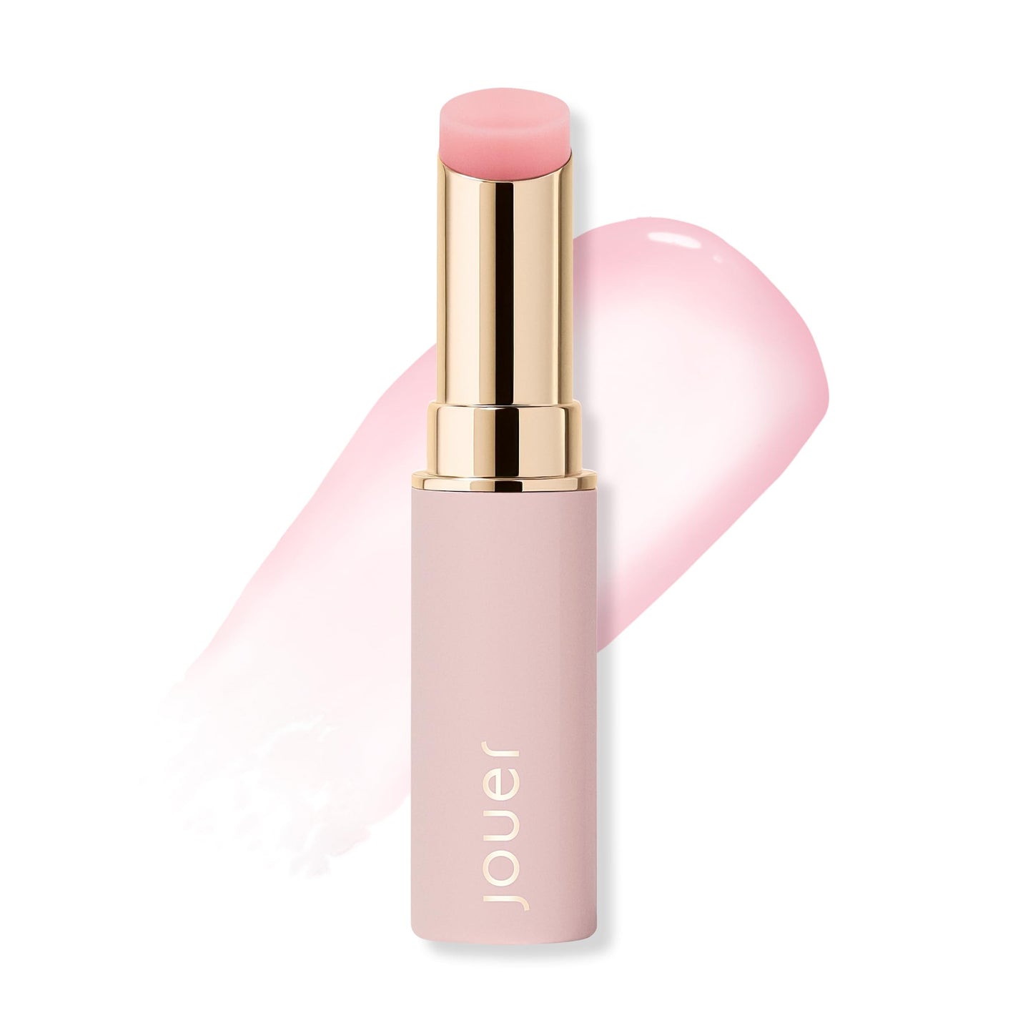 Jouer Essential Lip Enhancer Shine Balm - Enhancing Tinted Lip Balm - Moisturize, Plump, & Nourishing Lip Care - Jojoba Seed Oil and Maxi Lip Formula for Moisturizing and Fullness, Naturel