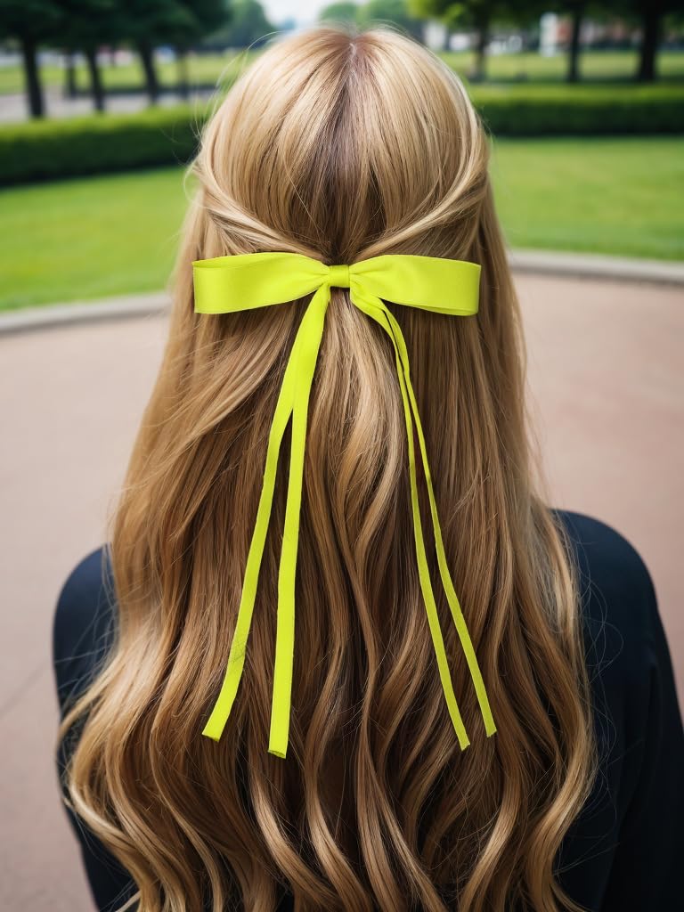 LFOUVRE Hair Accessories: Bow Clips, Tassel Ribbons, Bowknot Barrettes with Long Tails for Women and Girls