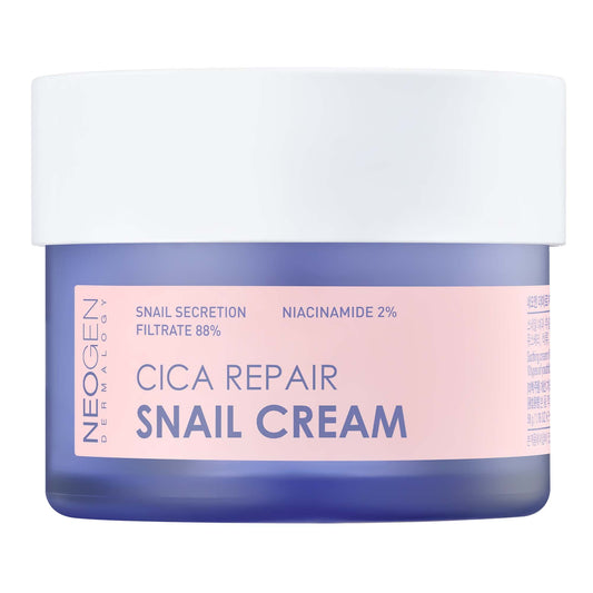 NEOGEN CICA REPAIR SNAIL Line Excellent recovery and soothing effects from CICA PURE COMPELX restores healthy-looking firm skin (Cream)