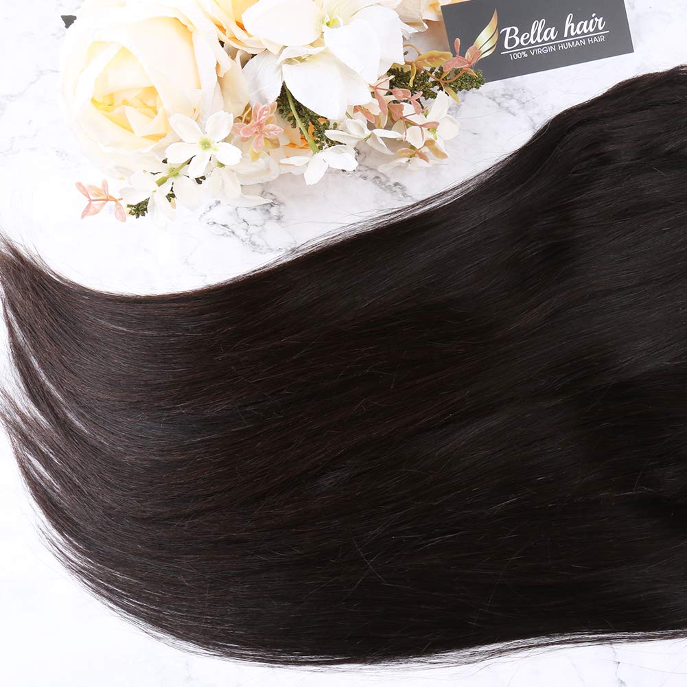 Bella Hair Ear to Ear 13x4 Lace Frontal Closure Straight with Baby Hair Natural Color Remy Virgin Human Hair Frontal 14inch