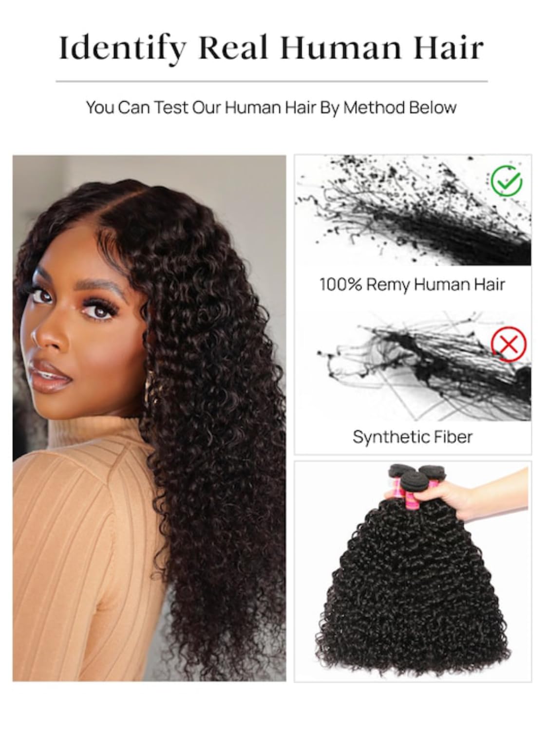 Nadula Hair Malaysian Curly Human Hair Weave 1 Bundles 16 inches, 100% Unprocessed Virgin Jerry Curly Human Hair Weft Extensions for Women Natural Color