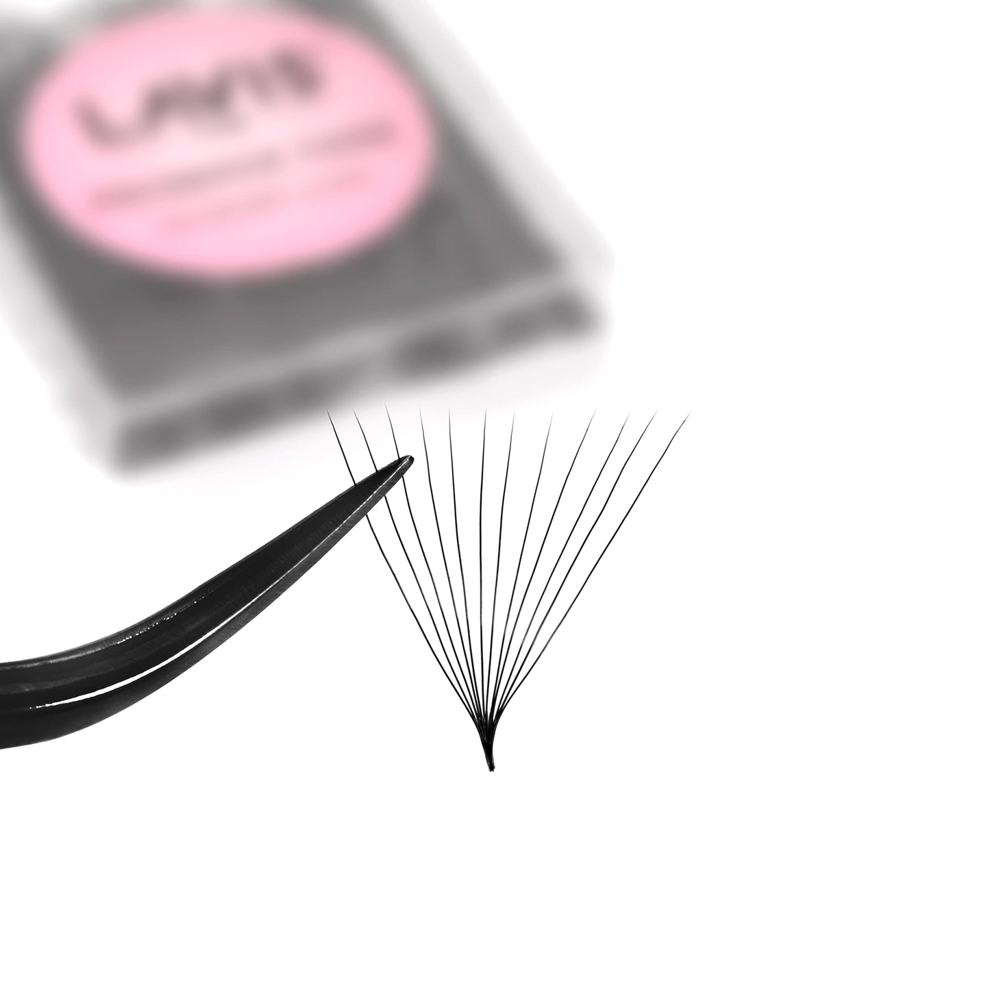 LAVISLASH 500 Promade Fans Eyelash Extension | Handmade Loose Volume Lash | Mutiple Options 3D-8D/10D/12D/14D/16D Fans | 0.03/0.05/0.07mm Thickness | C/CC/D Curl | 8-16mm Length(12D-0.03-C-10mm)