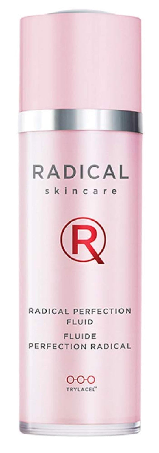 Radical Skincare Perfection Fluid - 2 in 1 Anti-Aging Serum Lotion - Energizes, Brightens, & Blurs Imperfections - For All Skin Types Including Sensitive Skin - Paraben & Cruelty Free (1 oz)