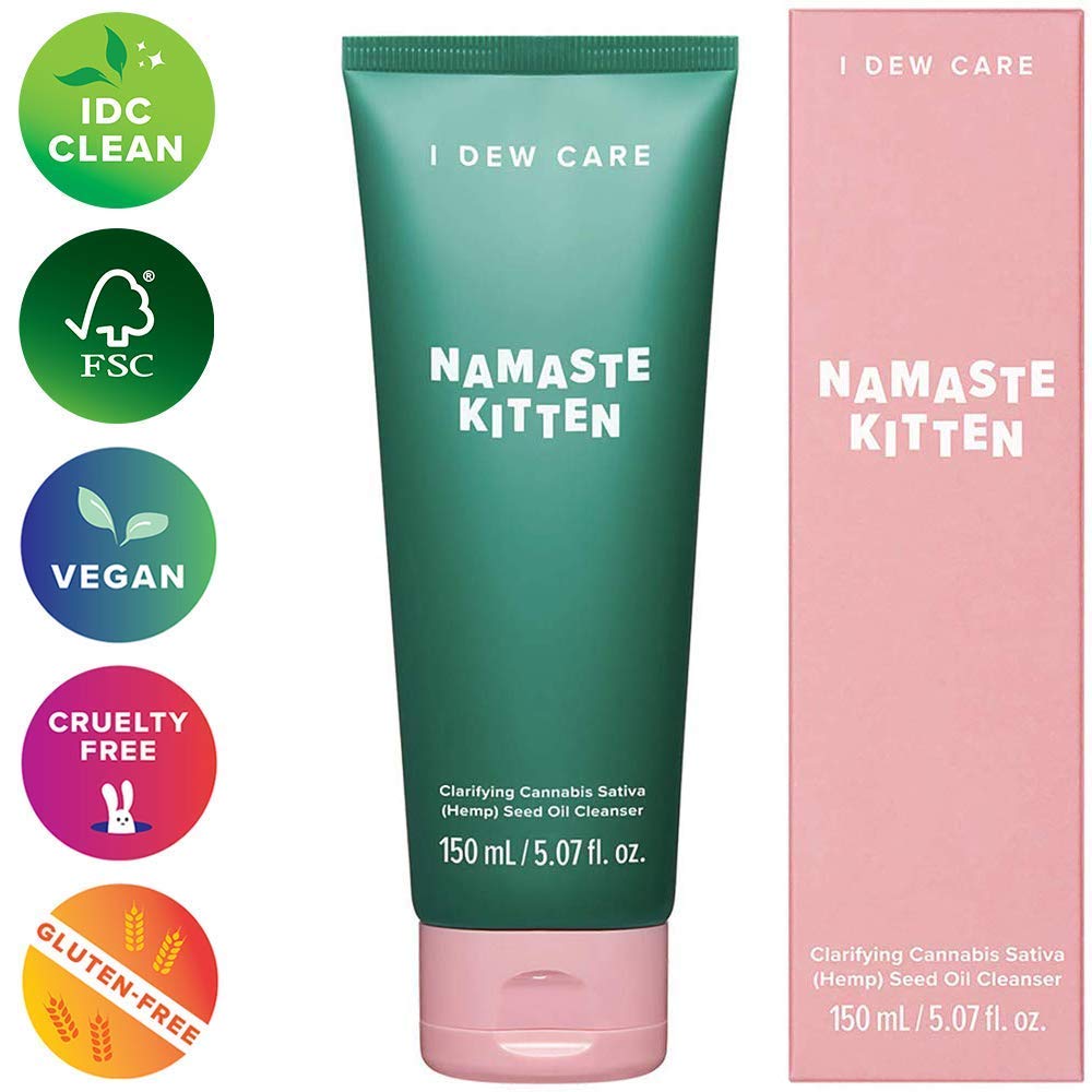 I DEW CARE Namaste Kitten Vegan Face Wash + Chill Kitten Bundle