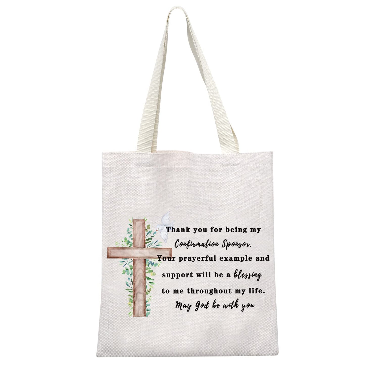 GJTIM Confirmation Gift Christian Faith Gift Travel Tote Bag (Confirmation Tote)