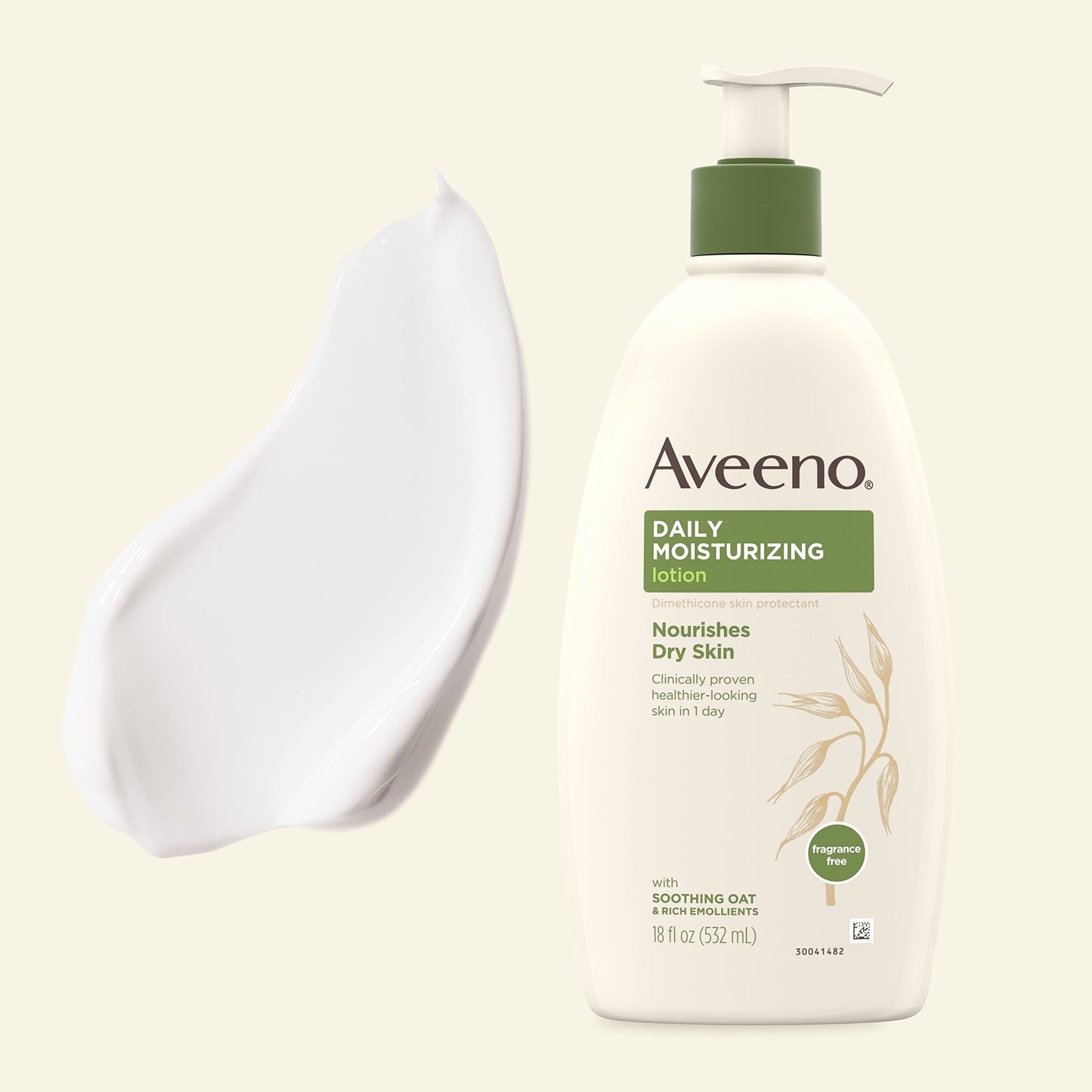 Aveeno Daily Moisturizing Body Lotion with Soothing Oat and Rich Emollients to Nourish Dry Skin, Fragrance-Free, 12 Fl Oz (Pack of 6)