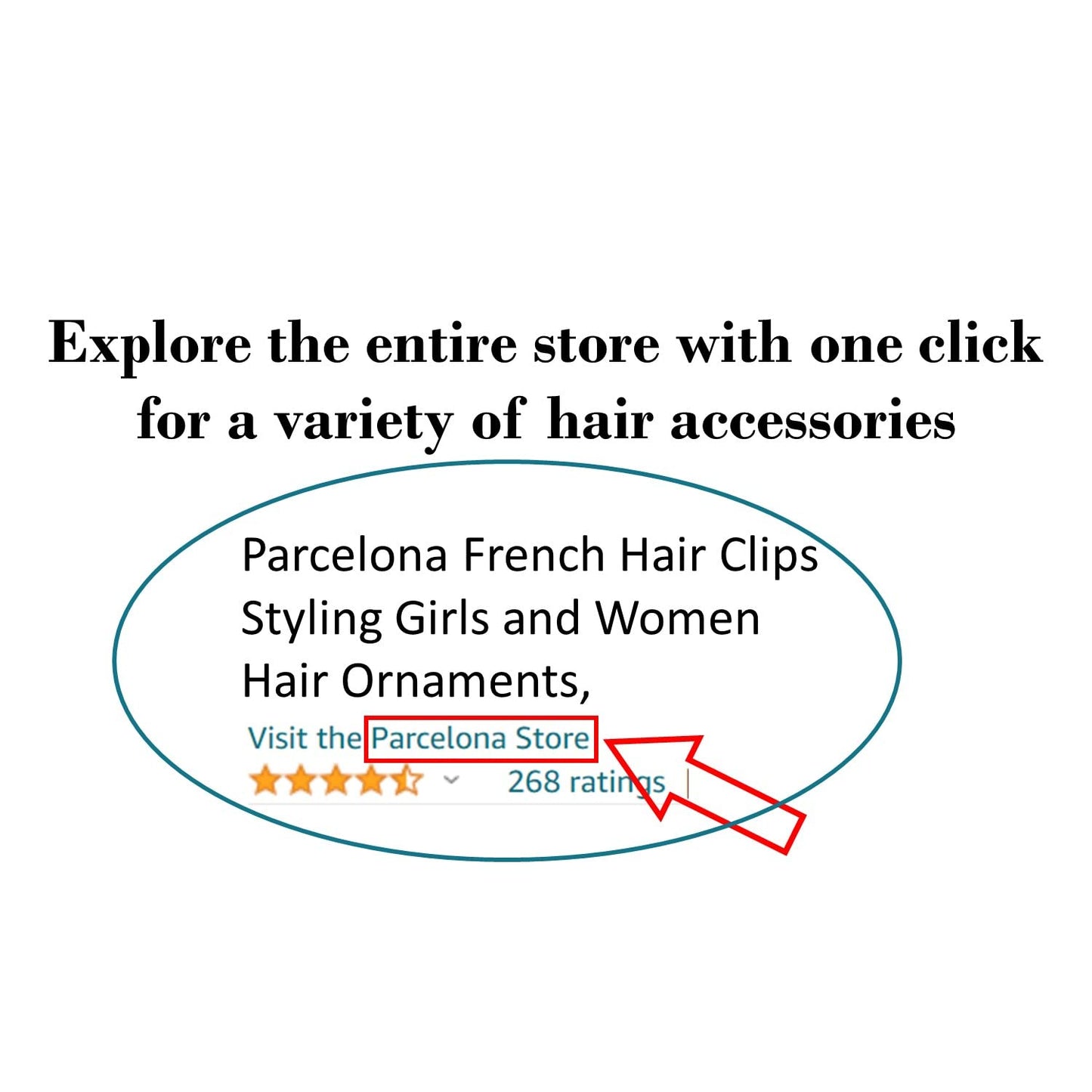 Parcelona French Oval Simple 4 1/4" Large Cellulose Acetate Metal Free Hair Barrette Clips Ponytail Non Slip Fashion Durable Styling Women Hair Accessories Hair Clip for Girls, Made in France(Light