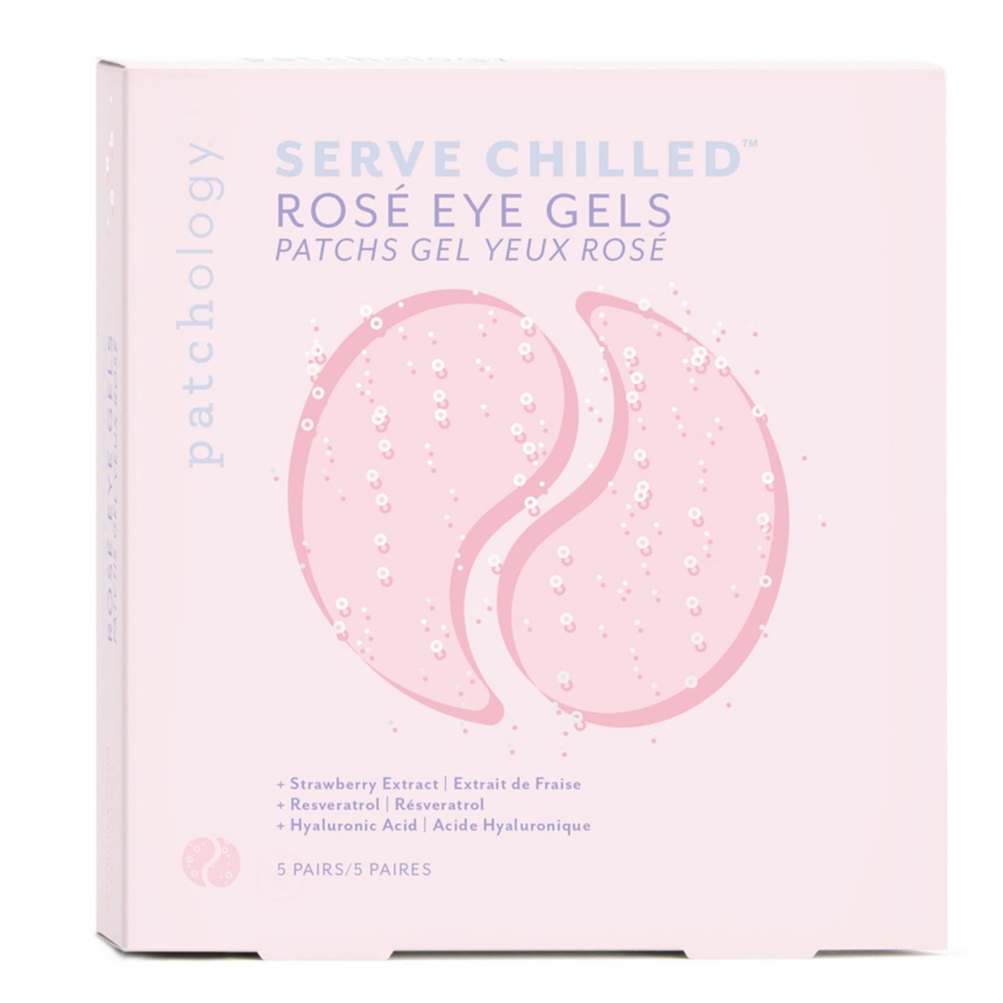 Patchology Bundle with Hyaluronic Acid Eye Gels (5 Pairs) and Facial Sheet Masks (4 Count) — Under Eye Patches For Dark Circles and Puffy Eyes — Face Masks Skincare Sheet for Hydrating Skin