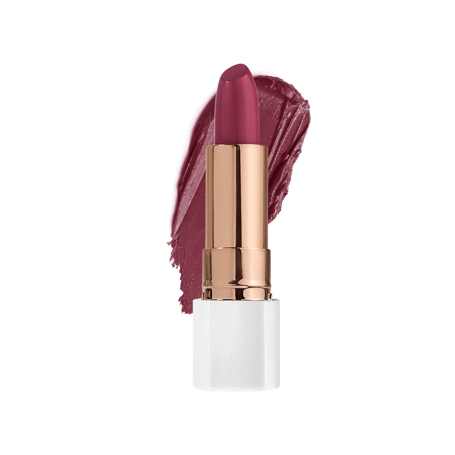 FLOWER BEAUTY Petal Pout Lipstick - Cruelty Free - Nourishing & Highly Pigmented Lip Color with Antioxidants (Rouge Berry - Cream)