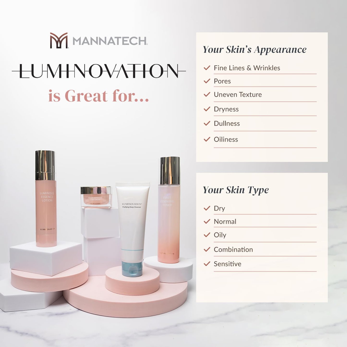 Mannatech Luminovation Luminous Essence Lotion with 6 Jewel Complex