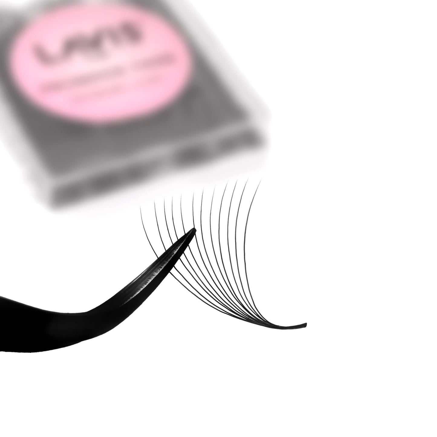 LAVISLASH 500 Promade Fans Eyelash Extension | Handmade Loose Volume Lash | Mutiple Options 3D-8D/10D/12D/14D/16D Fans | 0.03/0.05/0.07mm Thickness | C/CC/D Curl | 8-16mm Length(12D-0.03-C-10mm)