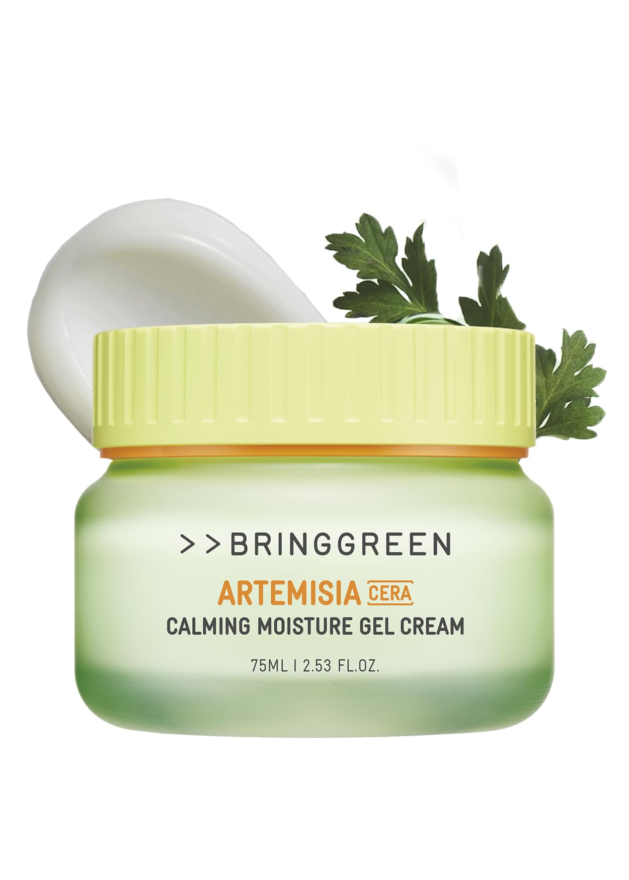 BRING GREEN Artemisia Cera Calming Moisture Gel Cream | Vegan Glass Skin Daily Skincare for Intense Moisturization for Dry, Oily skin, Calming Sensitive Skin, Irritated Skin 2.53 Fl. Oz.