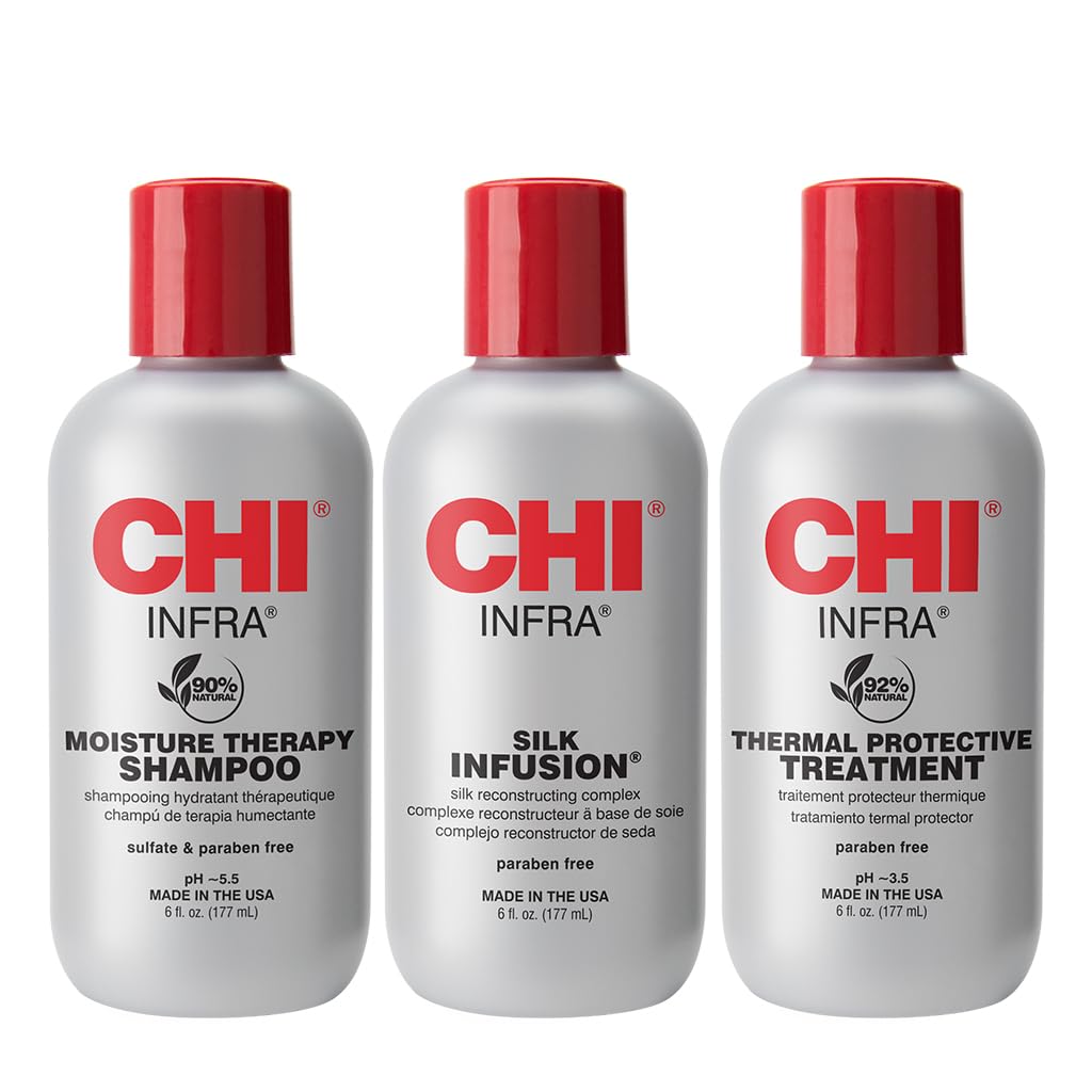 CHI Thermal Care Kit and Iron Guard Spray for Dry Hair, 1 Count and 8 Fl Oz