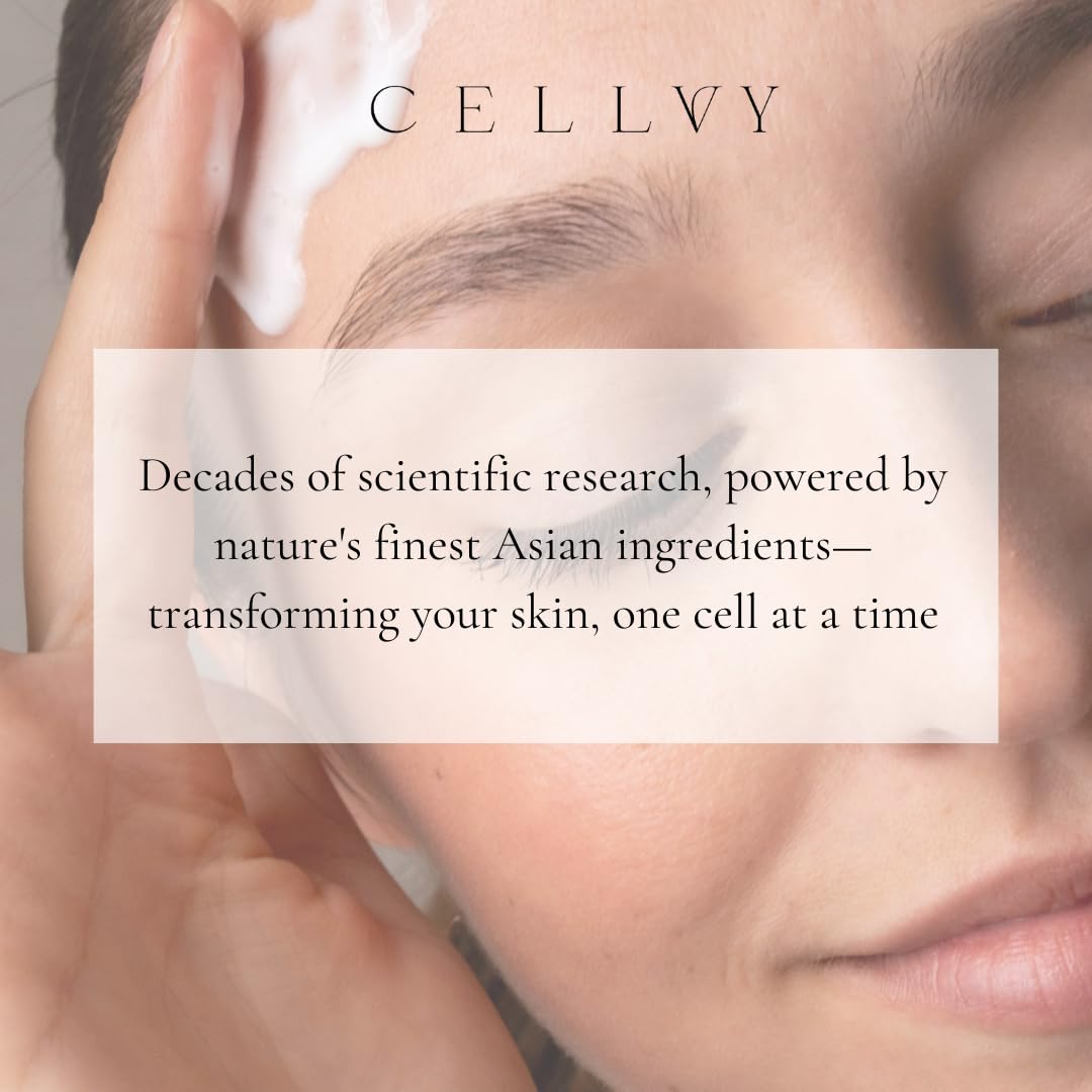 CELLVY Anti-Aging Antioxidant Emulsion with Hyaluronic Acid, Vitamin C & E, Hydrating, Nourishing, & Firming Face Lotion, Smooths Fine Lines & Wrinkles and Boosts Collagen Production