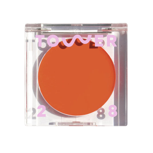 Tower 28 Beauty BeachPlease Cream Blush for Cheeks and Lips - Multi-Purpose Lip and Cheek Tint in Orange Blush - for Sensitive Skin – Color GOLDEN HOUR, Luminous Finish