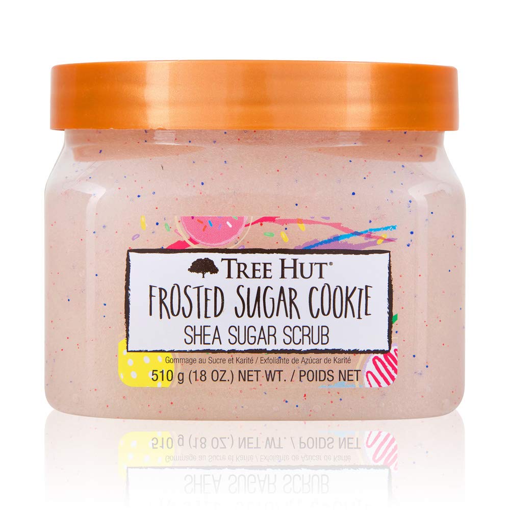 Tree Hut Frosted Sugar Cookie Shea Sugar Scrub, 18 oz, Ultra Hydrating and Exfoliating Scrub for Nourishing Essential Body Care