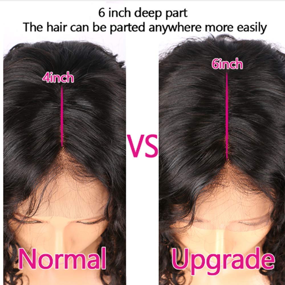 Fushen hair Short Lace Front Wigs Human Hair Curly Wigs Full Lace Brazilian Virgin Wigs (14inch, 99J)