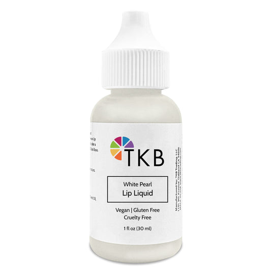 TKB Lip Liquid Color | Liquid Lip Color for TKB Gloss Base, DIY Lip Gloss, Pigmented Lip Gloss and Lipstick Colorant, Made in USA (1floz (30ml), White Pearl)