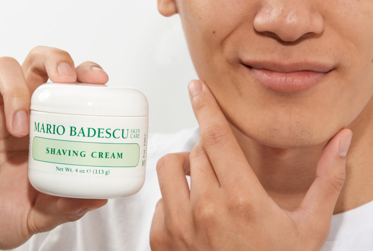 Mario Badescu Peppermint Shaving Cream for Women and Men - Lightweight Shave Cream Formula Infused with Cooling Peppermint - Protects Skin from Irritation and Redness, 8 Oz