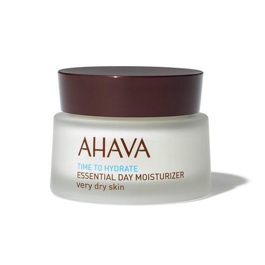 AHAVA Essential Day Moisturizer, Very Dry Skin - Essential Daily Hydrating Facial & Neck Cream, Anti-Aging & Smoothing Effect, Enriched with Osmoter, Aloe Vera, Allantoin & Vitamin E, 1.7 fl.oz