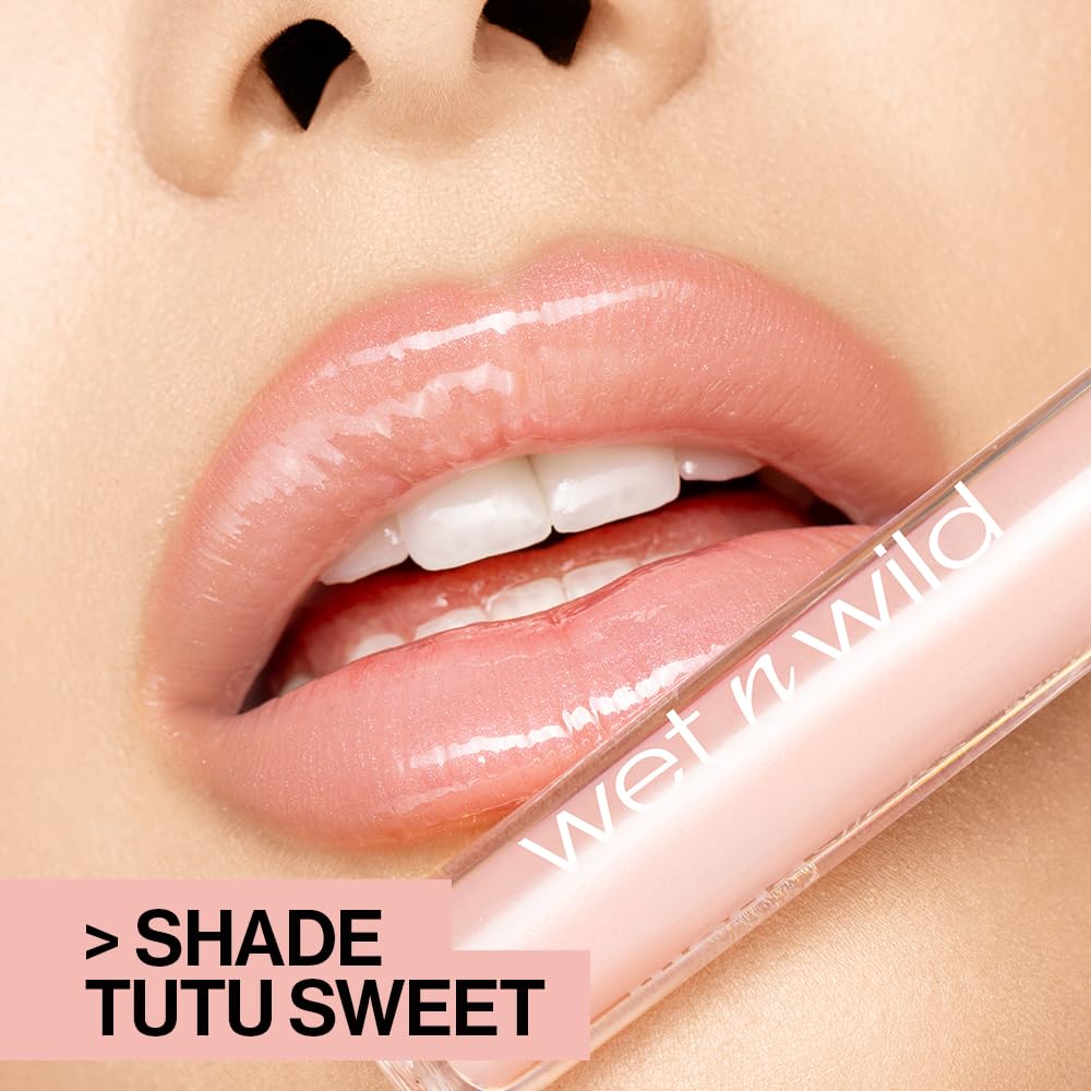 wet n wild Mega Slicks Lip Gloss | Long Lasting | Hyaluronic Acid | High Shine | Attitude Check