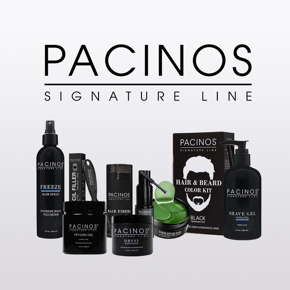 Pacinos Essentials Gift Set for Men - Beard and Face Scrub, Matte Hair Paste and Exfoliating Face Mask - Salon Quality Products - 3 Products