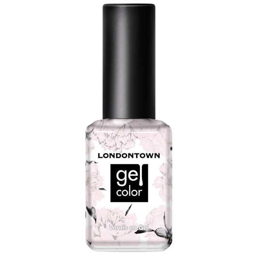 LONDONTOWN UV/GEL Nail Polish - Glossy Pale Pink Color (Ski Bunny) Smudge Free Budge-Proof Soak Off LED Lamp, 12mL