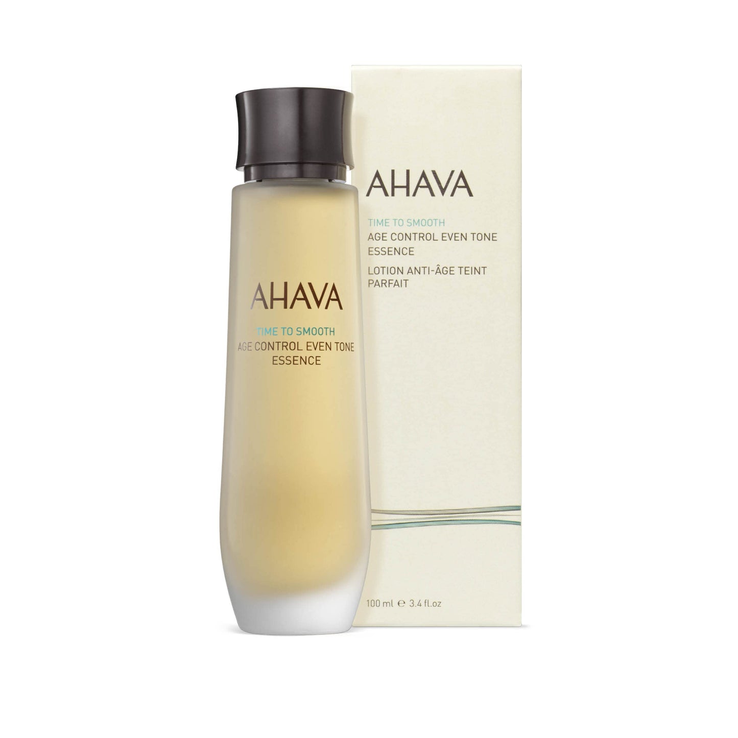 AHAVA Time To Smooth Age Control Even Tone Essence - Lightweight Essence to Prime Skin Boosting Performance & Absorption of Nextly Skincare Products, with Osmoter, Lotus & Hyaluronic Acid, 3.4 Fl.Oz