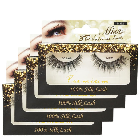 [4 PACKS] Miss Lashes 3D Volume Tapered False Eyelash Extension