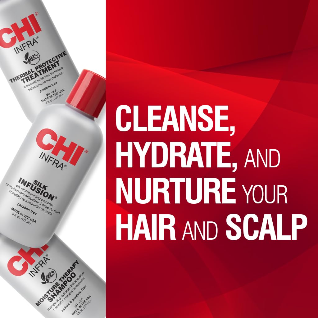 CHI Thermal Care Kit and Iron Guard Spray for Dry Hair, 1 Count and 8 Fl Oz