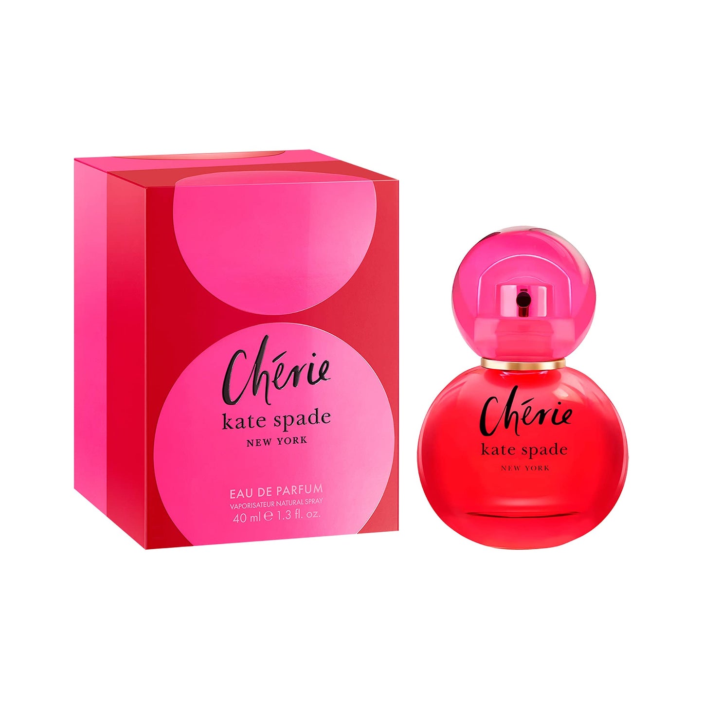 kate spade new york Cherie Eau De Parfum - Long Lasting Fragrance with notes of Raspberry, Sweet Pea, and Jasmine - Sweet & Musky